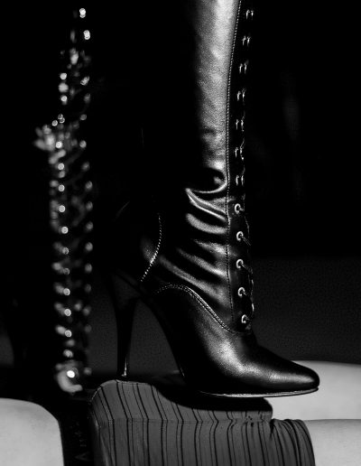 lace up black leather boot worship fetish
